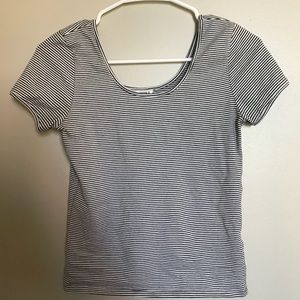 FOREVER 21 STRIPED + STRETCHY TOP